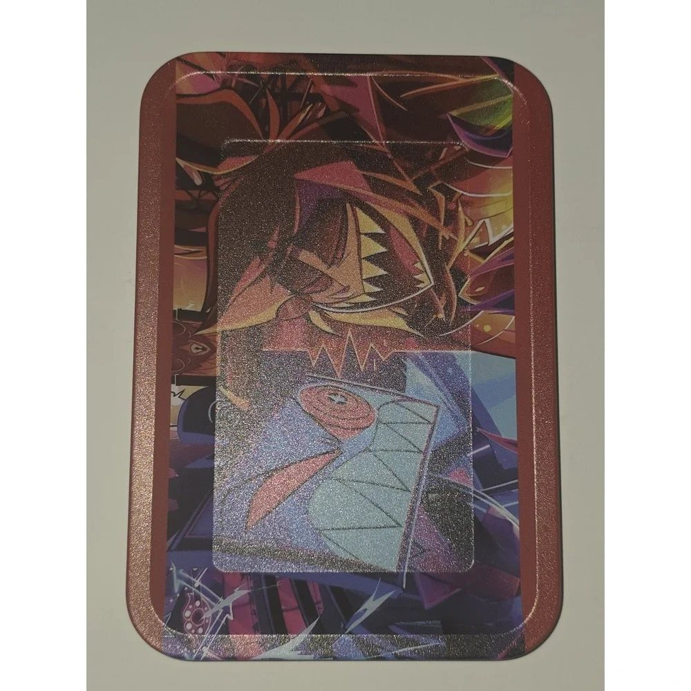 Alastor x Vox Small Metal‎ Rolling Tray 7x5 Hazbin Hotel Utility Tin Valet Tray